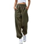 CMTOP Pantalon Cargo Femme Taille Haute Pantalons de Travail Survêtement  Pantalon Jogging Femme Sarouel Hip Hop Élastique Yoga Fitness avec  Poches(Kaki, L) : : Mode