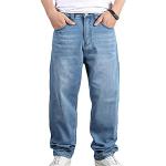 Jeans baggy Minetom bleus stretch Taille XS look fashion pour homme 