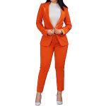 Tailleurs pantalon Minetom orange Taille XXL look fashion pour femme 