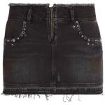 Minijupes en jean Guess noires en coton mélangé à clous stretch minis pour femme 