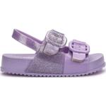 Sandales plates Melissa violettes à bouts ouverts Pointure 24 