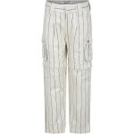 Pantalons à rayures Mini Rodini beiges à rayures en coton enfant bio éco-responsable look casual 