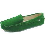 MINITOO Chaussures Confort Suede Loafers Mocassins Ete Plates Vert Fonce EU 37.5