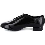 Chaussures de danse de mariage Minitoo noires en cuir synthétique à lacets avec un talon jusqu'à 3cm look fashion pour homme 