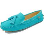 Chaussons mocassins Minitoo turquoise en cuir Pointure 39 look casual pour femme 