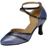 Chaussures de tango Minitoo bleues en cuir synthétique légères Pointure 34 look fashion pour femme 