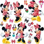 Autocollants 1art1 multicolores Mickey Mouse Club Minnie Mouse 
