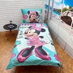 Housses de couette Faro multicolores Mickey Mouse Club Minnie Mouse 140x200 cm pour enfant 