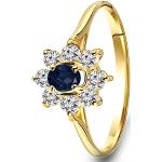 Bagues de fiançailles en diamant Miore argentées en argent à perles avec certificat d'authenticité look fashion pour femme 
