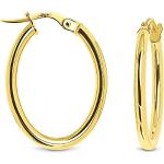 Boucles d'oreilles Miore dorées en argent en argent avec certificat d'authenticité look fashion pour femme 