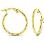 Boucles d'oreilles Miore dorées en argent à perles en argent 14 carats avec certificat d'authenticité classiques pour femme 