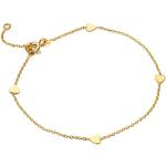 Bracelets de perles Miore beiges nude en or jaune à perles 9 carats classiques pour femme 