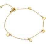 Bracelets de perles Miore beiges nude en or jaune à perles 9 carats classiques pour femme 
