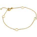 Bracelets de perles Miore jaunes en or jaune à perles 9 carats classiques pour femme 