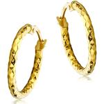 Boucles d'oreilles Miore jaunes en argent à perles en argent avec certificat d'authenticité look fashion pour femme 