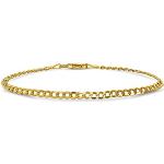 Bracelets de perles Miore dorés en argent à perles 9 carats look fashion pour femme 