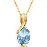 Pendentifs en or Miore bleus en argent à perles 9 carats look fashion pour femme 