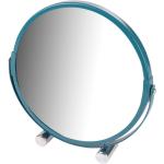 Miroirs de salle de bain Paris Prix bleu canard en métal à motif canards grossissants diamètre 17 cm en promo 