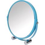 Miroirs de salle de bain Paris Prix bleus en métal grossissants diamètre 17 cm en promo 