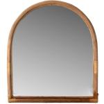 Miroirs muraux Amadeus blancs en bois massif style bohème 