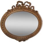 Miroirs ovales dorés biseautés 