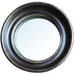 Miroirs muraux Chehoma noirs lumineux diamètre 26 cm en promo 