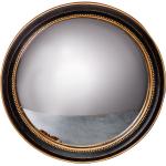 Miroirs muraux Chehoma noirs en résine diamètre 23 cm 