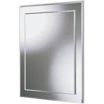 Miroirs muraux gris en aluminium biseautés modernes 