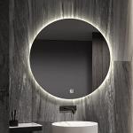 Miroirs muraux argentés grossissants diamètre 80 cm 