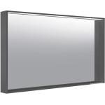 Miroirs muraux gris anthracite en aluminium lumineux 