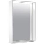 Miroirs muraux blancs en aluminium lumineux 