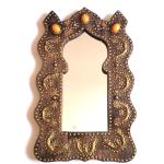 Miroirs marocains dorés en bois style bohème 