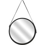 Miroirs muraux noirs en métal modernes 