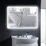Miroirs muraux blancs sans cadre modernes 