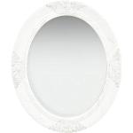 Miroirs muraux VidaXL blancs en bois baroques & rococo 