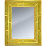 Miroirs rectangulaires dorés en aluminium finis vernis art déco 