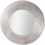 Miroirs de salle de bain Table Passion argentés en métal diamètre 50 cm modernes 