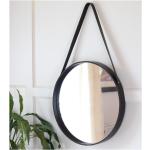 Miroirs muraux noirs diamètre 70 cm 