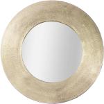 Miroirs de salle de bain Table Passion dorés en métal diamètre 50 cm modernes 