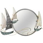 Miroirs muraux en métal à motif bateaux 
