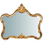 Miroirs muraux marron en bois shabby chic 