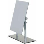 Miroir sur pied à hauteur réglable Pinerolo, utilisation horizontal ou vertical, Acier - verre, 23x10x27-35 cm, chromé WENKO