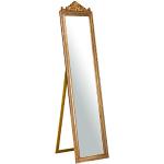 Miroirs sur pied Biscottini dorés en bois romantiques 