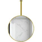 Miroirs muraux dorés en verre avec cadre diamètre 70 cm 