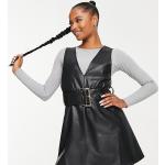 Robes en cuir Miss Selfridge Petite noires en cuir synthétique Taille XL classiques pour femme en promo 