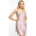 Robes de soirée courtes Miss Selfridge roses métalliques Taille XXS classiques pour femme en promo 