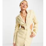 Robes tailleur & Robes blazer jaunes Taille XS look casual pour femme en promo 