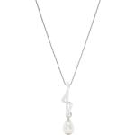 Pendentifs perle argentés en rhodium à perles à motif papillons baroques & rococo pour femme 