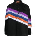 Chemises de créateur Missoni noires à rayures rayées Taille 3 XL pour homme en promo 