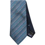 Cravates en soie de créateur Missoni bleu marine à logo en satin à motif papillons Tailles uniques pour homme 